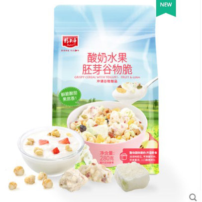 酸奶水果胚芽谷物脆
