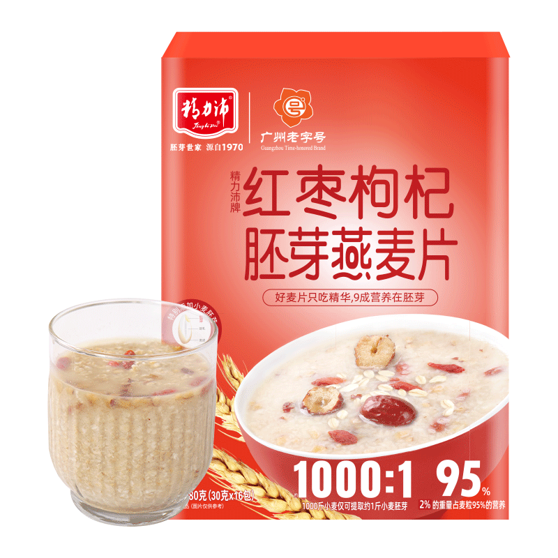 红枣枸杞胚芽燕麦片480g