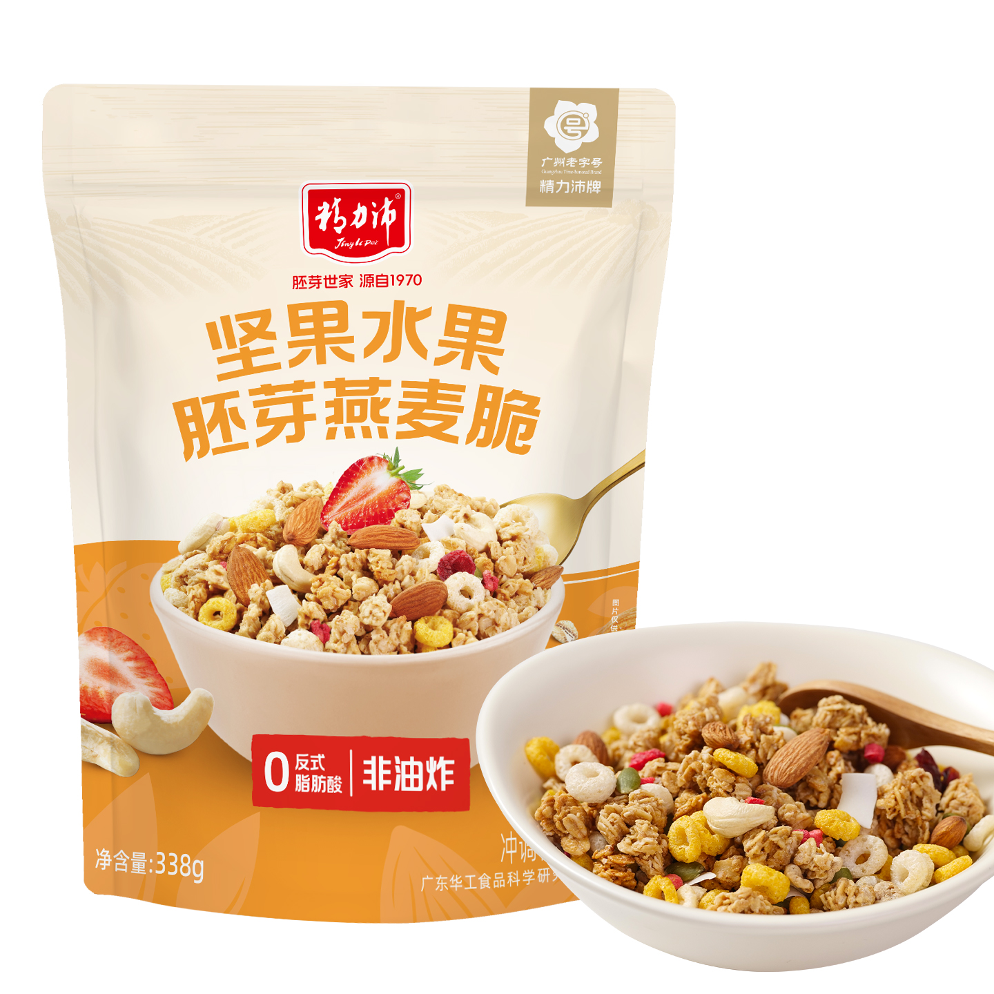 坚果水果胚芽燕麦脆338g