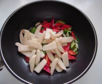 山药炒腊味的做法步骤8