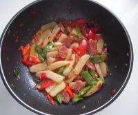 山药炒腊味的做法步骤12